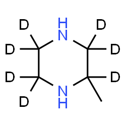 2-Methylpiperazine-d7 Structure