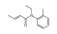 N-乙基-邻巴豆酰甲酰苯胺结构式