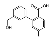4-fluoro-2-[3-(hydroxymethyl)phenyl]benzoic acid Structure