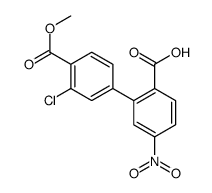2-(3-chloro-4-methoxycarbonylphenyl)-4-nitrobenzoic acid Structure