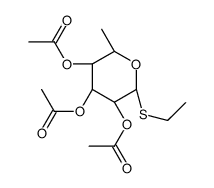 ETHYL 2,3,4-TRI-O-ACETYL-1-THIO-BETA-L-FUCOPYRANOSIDE结构式