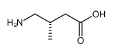 (3S)​-​4-​amino-​3-​methylbutanoic acid结构式