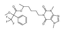 pentoxifylline-alpha-methoxy-alpha-(trifluoromethyl)phenylacetate ester结构式