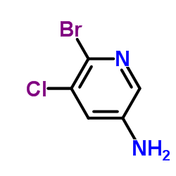 6-Bromo-5-chloro-3-pyridinamine structure