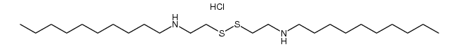 2-n-Decylamino-ethyldisulfid-dihydrochlorid Structure