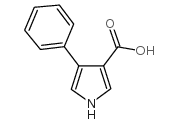4-苯基-1H-吡咯-3-羧酸结构式