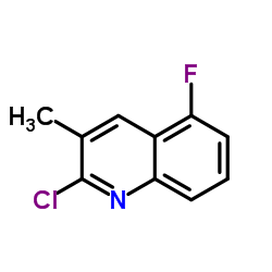 2-Chloro-5-fluoro-3-methylquinoline结构式