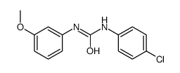 1-(4-chlorophenyl)-3-(3-methoxyphenyl)urea结构式