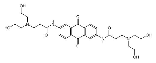 2,6-bis<3-propionamido>anthracene-9,10-dione Structure