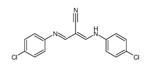 3-(4-chlorophenylamino)-2-[(4-chlorophenylimino)methyl]acrylonitrile Structure