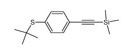 1-(tert-butylsulfanyl)-4-(trimethylsilylethynyl)benzene结构式