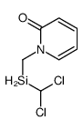 1-(dichloromethylsilylmethyl)pyridin-2-one结构式