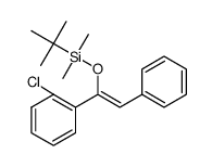 (Z)-1-t-butyldimethylsilyloxy-1-(2-chlorophenyl)-2-phenylethene Structure