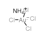 Ammonium tetrachloroaurate(III) hydrate Structure