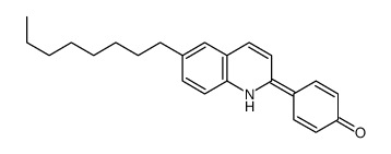 4-(6-octyl-1H-quinolin-2-ylidene)cyclohexa-2,5-dien-1-one结构式
