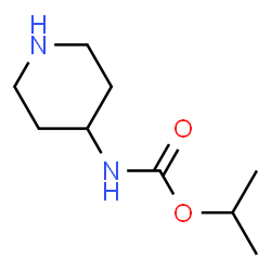Carbamic acid,4-piperidinyl-,1-methylethyl ester (9CI) Structure