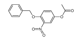 Phenol,3-nitro-4-(phenylMethoxy)-,acetate(ester) Structure