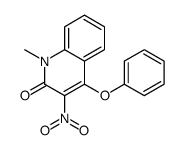 1-methyl-3-nitro-4-phenoxyquinolin-2-one Structure
