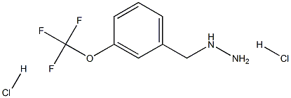3-TrifluoroMethoxybenzylhydrazine dihydrochloride Structure