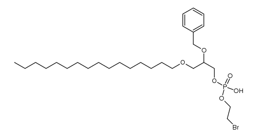2-(benzyloxy)-3-(hexadecyloxy)propyl (2-bromoethyl) hydrogen phosphate Structure