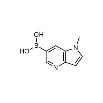 (1-甲基-1H-吡咯并[3,2-b]吡啶-6-基)硼酸结构式