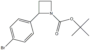 tert-butyl 2-(4-bromophenyl)azetidine-1-carboxylate Structure
