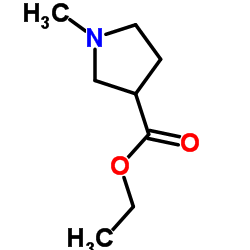 Ethyl 1-methyl-3-pyrrolidinecarboxylate structure