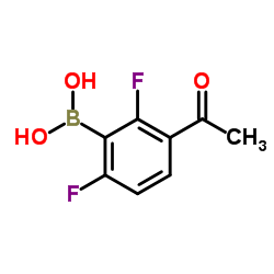 (3-Acetyl-2,6-difluorophenyl)boronic acid Structure