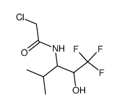 2-chloro-N-(3,3,3-trifluoro-2-hydroxy-1-isopropylpropyl)acetamide结构式