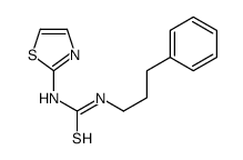 1-(3-phenylpropyl)-3-(1,3-thiazol-2-yl)thiourea结构式