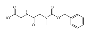 Benzyloxycarbonyl-sacrosyl-glycin Structure