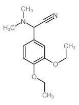 Benzeneacetonitrile, a-(dimethylamino)-3,4-diethoxy- Structure