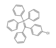 [(4-chlorophenyl)phenylmethylene]triphenylphosphorane结构式