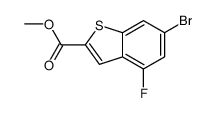 6-溴-4-氟-苯并[b]噻吩-2-羧酸甲酯结构式