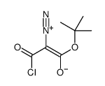 1-chloro-2-diazonio-3-[(2-methylpropan-2-yl)oxy]-3-oxoprop-1-en-1-olate结构式