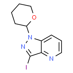 3-碘-1-(四氢-2H-吡喃-2-基)-1H-吡唑并[4,3-B]吡啶结构式