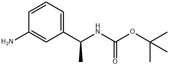 (S)-(1-(3-氨基苯基)乙基)氨基甲酸叔丁酯结构式