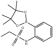 Pinacol 2-(ethylsulfonylamino) phenylboronic acid Structure