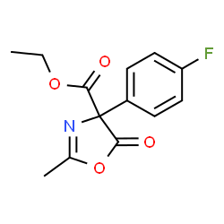 4-Oxazolecarboxylic acid,4-(4-fluorophenyl)-4,5-dihydro-2-methyl-5-oxo-,ethyl ester Structure