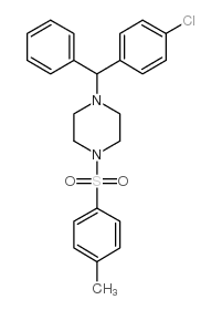 1-[(4-氯苯基)(苯基)甲基]-4-[(4-甲基苯基)磺酰基]哌嗪结构式
