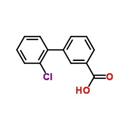 2'-Chloro-3-biphenylcarboxylic acid Structure