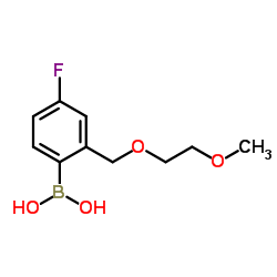 4-fluoro-2-((2-Methoxyethoxy)Methyl)phenylboronic acid Structure