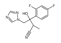 (αS,βR)-β-(2,4-Difluorophenyl)-β-hydroxy-α-methyl-1H-1,2,4-triazole-1-butanenitrile结构式