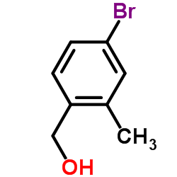 (4-溴-2-甲基苯基)甲醇结构式