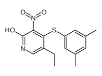 4-(3,5-dimethylphenyl)sulfanyl-5-ethyl-3-nitro-1H-pyridin-2-one结构式