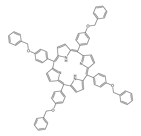 5,10,15,20-tetrakis[4-(benzyloxy)phenyl]porphine结构式