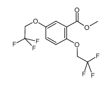 2,5-二(2,2,2-三氟乙氧基)苯甲酸甲酯结构式