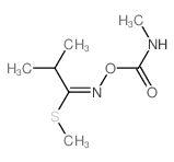 [(2-methyl-1-methylsulfanyl-propylidene)amino] N-methylcarbamate结构式