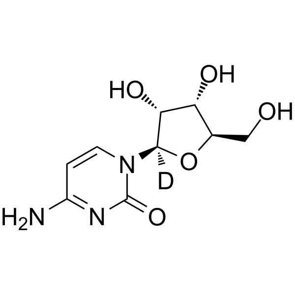 Cytidine-d1 Structure