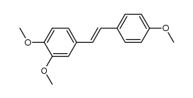 (E)-1-(4'-methoxyphenyl)-2-(3,4-dimethoxyphenyl)ethene Structure